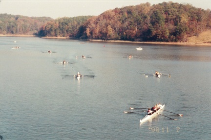 Boats at the finish line